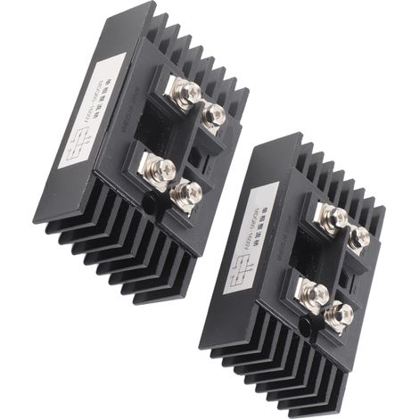 Pont redresseur MDQ60A-1600V noir avec dissipateur intégré, étanche, avec cloison, remplacement pour pont monophasé QL60A, lot de 2 (1/5)