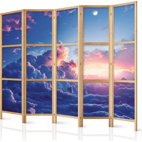 Dekorativer paravent artgeist beleuchtete wolken 225x172 cm