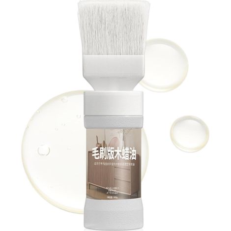 Peinture pour meubles en bois Huile lisse longue durée 180 g avec pinceau Peinture pour placards de cuisine Pour salle de bain, table, commode, terrasse, porte, mur, cheminée, maison et ferme (1/5)