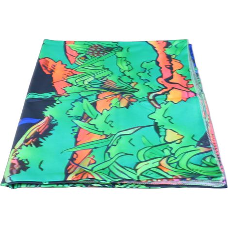 Tapis mural UV réactif motif œil noir, transfert thermique doux et résistant à la décoloration, fluorescence lumineuse pour chambre, GTYG 301, 200x150cm (78,7x59,1in) (1/5)