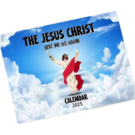 Jesus Christus Kalender 2025 Christlicher dekorativer Wandkalender
