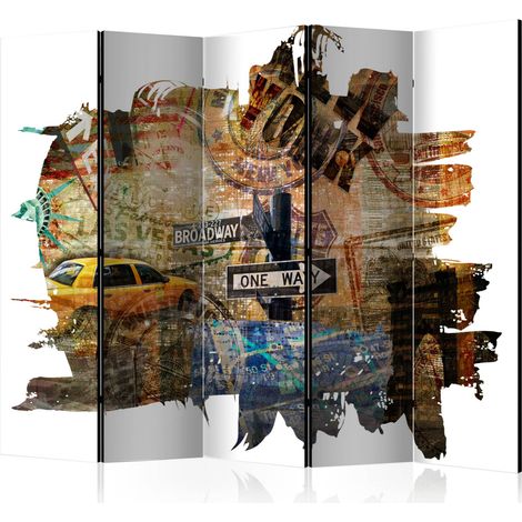 Paravento - New York Collage II [Room Dividers] - 225x172 (1/4)