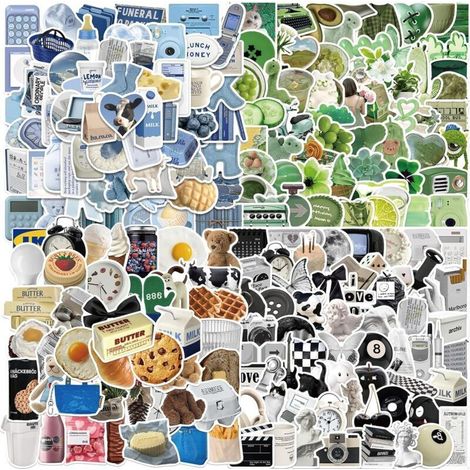 CSPARKV 230 Pièces Autocollants Minimalistes Noirs et Blancs, Stickers Aesthetic Scrapbooking, Vintage Autocollants, pour Valise, Voyage, Ordinateur, Scrapbooking, Skateboard, Guitare (1/4)