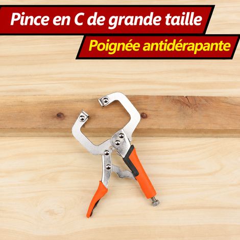 Pince-étau en C 6 pouces 175 mm type américain en acier à haute teneur en carbone 6 175 1 18 × 12 × 3 cm 250 g – Livraison gratuite