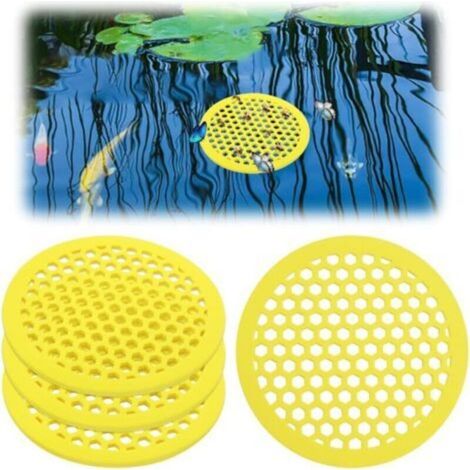 Set mit 4 runden Bienenfutterhäuschen, Bienentränken, Gartenbienenbechern, Bienenfutterhäuschen für den Außenbereich, Gartenbienenbadebechern
