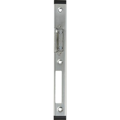Schließblech GU-Secury verstellbar rechts, Falz 11 mm, verzinkt silber