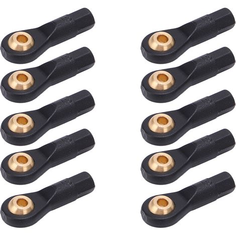 Lot de 10 rotules de direction pour RC, en plastique durable, léger et résistant à l'usure, taille précise M2. (1/5)