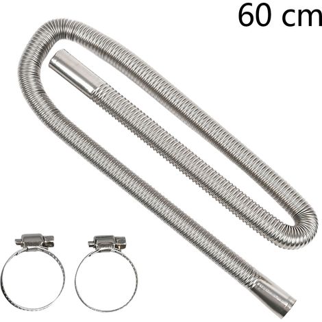 Tuyau D'échappement - Acier Inoxydable - 60 cm - Pour Générateur Et Chauffage Auxiliaire - 1 Pièce (1/5)