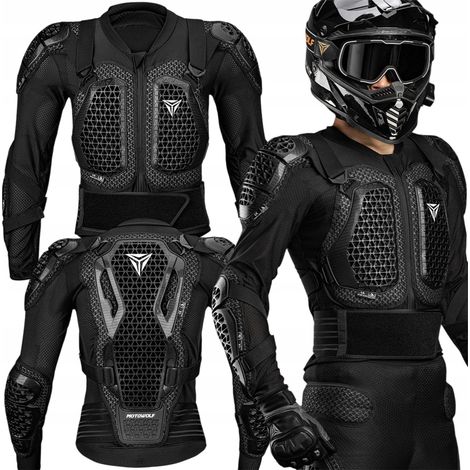 Veste De Protection Motocycliste - Noir - Xxl - Protection Ce - Équipement De Moto