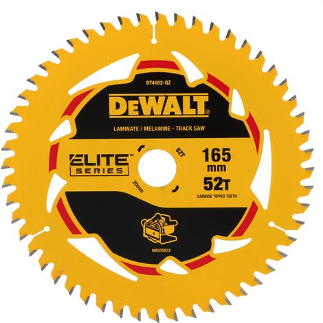 DEWALT ELITE Kreissägeblatt 165/20mm 52TFZ, DT4102 (1/3)
