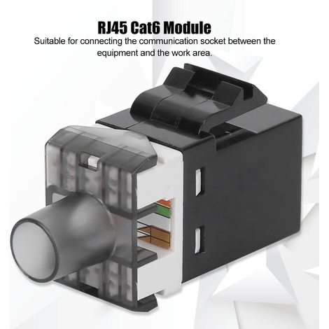 3 connecteurs RJ45 CAT6 UTP à 180° pour réseau informatique, prise adaptateur femelle (1/5)