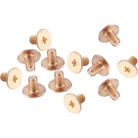 10 pièces rivets en laiton tête ronde avec écrous pour sacs et ceintures