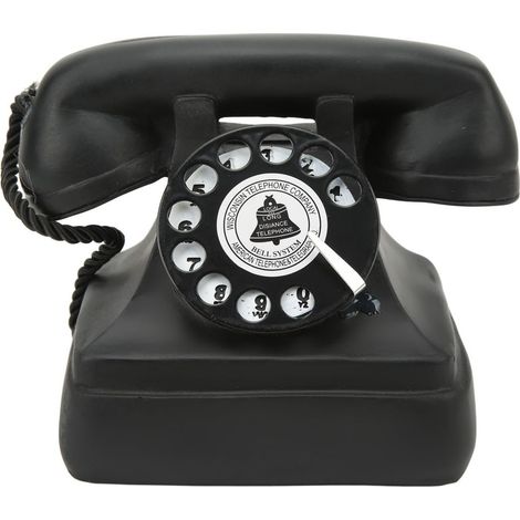 1 Modèle de téléphone rotatif vintage, résine synthétique, décoration bureau salon (1/5)