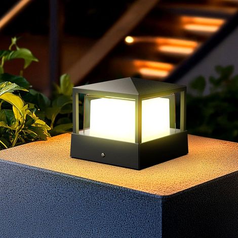 Lampe de Poteau et Pilier en Aluminium IP65 Étanche, Lampe d’Extérieur pour Portail, Villa, Jardin, Pelouse et Porche (1/5)