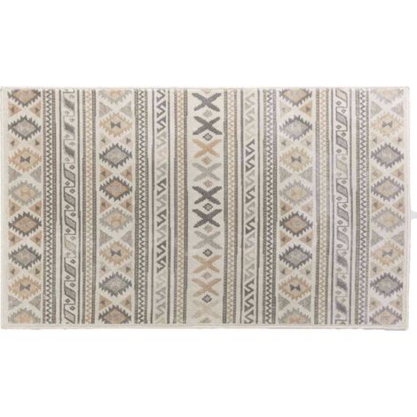 Tapis rectangulaire 68x110 cm tissé SAKARI NATUREL (1/3)