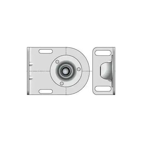 9410633 - Supporto Calotta Zincato Con Rotola Somfy