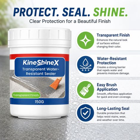KineShineX Transparentes, wasserdichtes Dichtmittel für Dächer, Fensterbänke, Wand- und Bodenfliesenfugen (1/5)