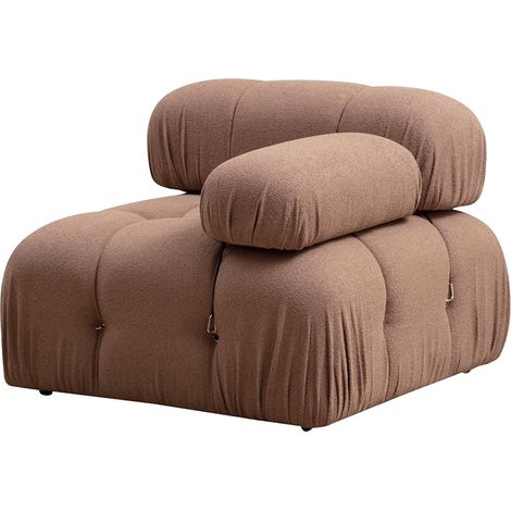 Eckmodul rechts für Stoffsofa Bubble 1R - Braun