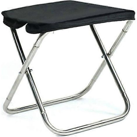 Tabouret de camping pliant, chaise de camping portable pour la pêche, le barbecue et la randonnée - Alliage d'aluminium (1/5)