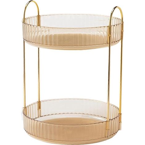 Organisateur de maquillage à 2 niveaux, plateaux de rangement, organisateur de parfums et de soins de la peau (1/5)