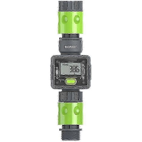 Débitmètre d'eau numérique LCD pour tuyau d'arrosage extérieur, mesure du débit et de la consommation d'eau, diamètre 3/4 po, référence szshsy 0120 (1/5)