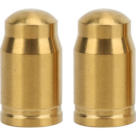 2 pièces bouchons de valve en alliage titane pour vélo, couvre-poussière pour pneus, accessoires vélo route, valve Presta dorée (1/5)