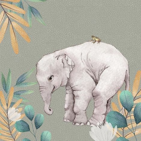 Swarovski Card Square CL4703 Elefant