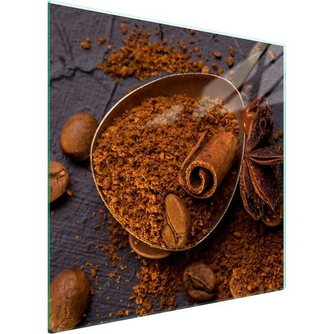 Protezione in vetro per piano cottura 50x52 Caffè (1/5)