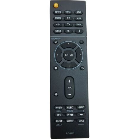 Replace the RC-911R telecommand with the AV stereo receiver Onkyo TX-NR578 TX-DS787 TX-NR777 TX-NR686 HT-S7805 TX-RZ720 LOY