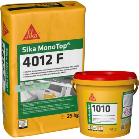 SIKA Pack Ökologischer Mörtel und Reparatur - SikaMonoTop 1010 3,2kg - SikaMonotop 4012F 25kg