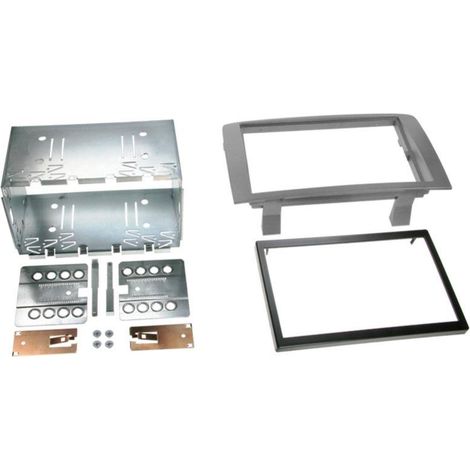 Kit Facade autoradio 2DIN compatible avec Kia Lancia Musa ap14 Anthracite beige