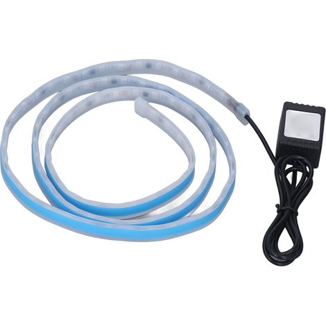 Bandeau LED exterieur voiture 1,5m flexible etanche application mobile controle couleur universelle eclairage uniforme pour vehicule (1/5)