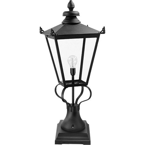 Elstead Wilmslow - Lanterna a piantana da esterno 1 luce nera, E27