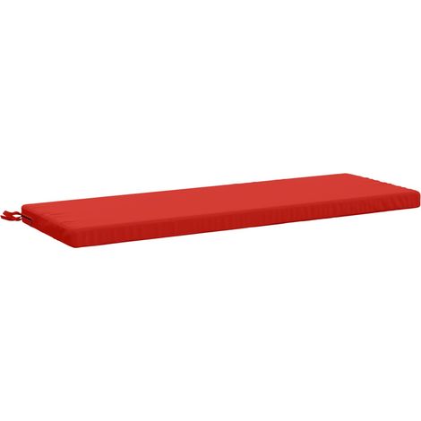 Cojín de banco SOEST 100% Poliéster Rojo 100 x 40 x 5 cm vidaXL (1/5)