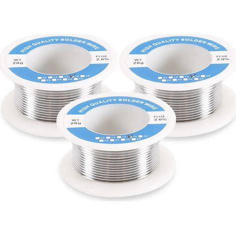 royaluxe - 10PCS Fil à souder au plomb petit rouleau fil à souder à noyau de colophane au plomb (ordinaire 20 g/rouleau 0,8 mm) (1/3)