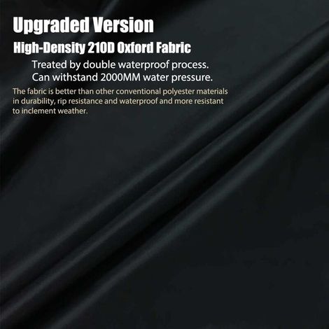 Housse Barbecue, Bache Barbecue, Couverture Imperméable de Barbecue, Couvercle de Gril, Bache de Protection BBQ Anti-UV/Anti-l'eau/Anti-l'humidité - 145x61x117cm (1/4)
