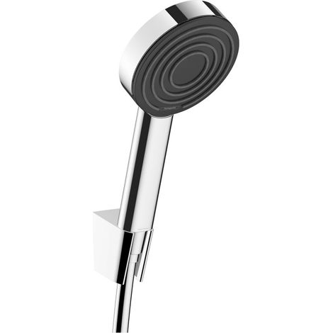 hansgrohe Pulsify S Brausehalterset 105mm 1jet 13,5l/min mit Brauseschlauch 1,25m, Chrom