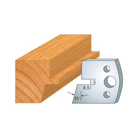 Leman - Jeu de 2 fers profilés acier Ht.40 mm N°085