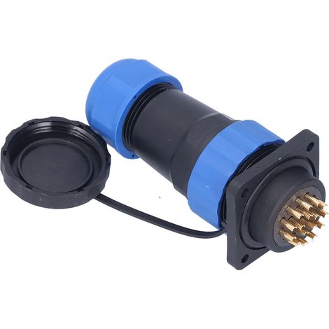 Connecteur d'alimentation étanche IP68, mâle/femelle, carré, 4 trous, prise aviation, 380 V, 10 A, SP2816 broches (1/5)