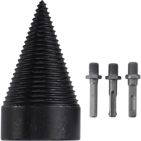 Fendeur de bûches de bois de chauffage, foret à bois avec 3 poignées de perçage, économie de travail 50MM