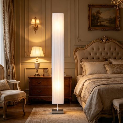 Hübsche Freistehende Säulenlampe,Designer-Schlafzimmer-Bodenleuchte,Wohnzimmer Bodenlampe mit Schlankem Design (nur mit 1pcs Wohnzimmer Bodenlampe,Glühbirnen nicht enthalten) (1/5)