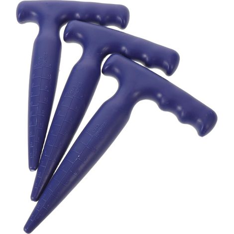 Outil de Semis Manuel 3 Pièces en Acier au Manganèse, Bleu 17, 5 X 11x2cm, Prise Confortable et Format Léger, pour Graines et Bulbes au Potager (1/5)