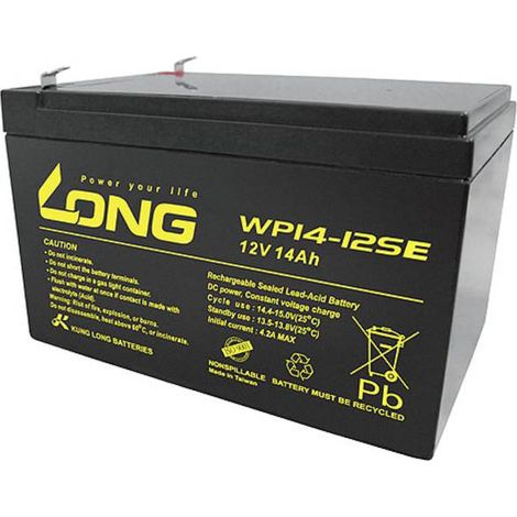 Batteria Long WP14-12SE AGM 14 Ah Nera