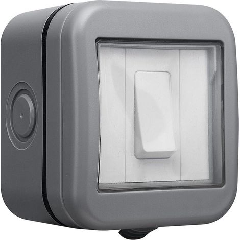 1 gang 2 Way IP55 résistant aux intempéries 20 Amp Interrupteur extérieur (1/5)