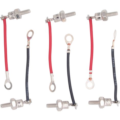 Kit de diodes et résistances ZX25A avec rondelles et écrous, composants électroniques pour roue redresseuse Stamford RSK1001 (1/5)