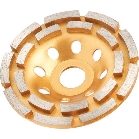 Disque diamant double rang 115/125/180mm pour coupe béton brique sur meuleuse d'angle (1/5)