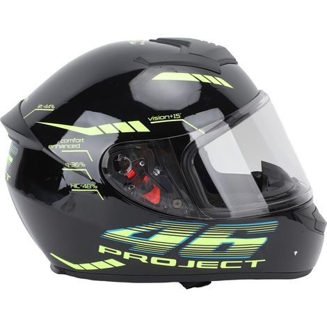Casque moto Bluetooth intégral noir XL, appel mains libres, bande réfléchissante nocturne, visière relevable, course, tour de tête 61-62 cm (1/5)