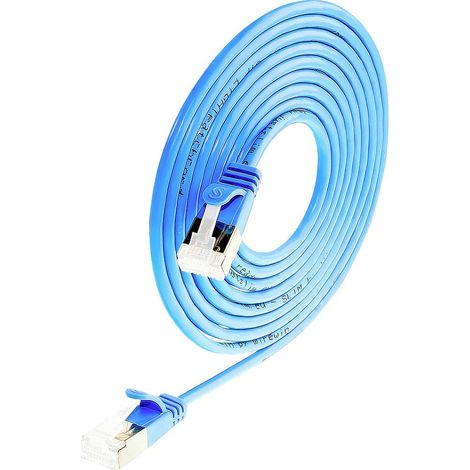 Wirewin 9120042360281 RJ45 Câble réseau, câble patch CAT 6a S/STP 0.50 m bleu 1 pc(s) Y108882 (1/4)