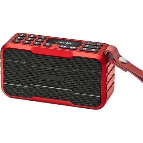 Radio FM portable, mini enceinte Bluetooth, barre de son HiFi, caisson de basses, lecteur de musique mains libres, enregistreur avec microphone. (1/5)