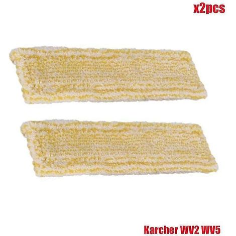 Accessoires de nettoyage lavables pour aspirateur de vitres Karcher Wv2 Wv5 : chiffons de nettoyage pour vitres, lingettes ménagères, balais à moquette (2 pièces) (1/5)